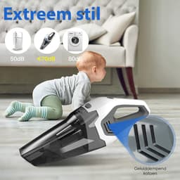 Cleanforce Kruimelzuiger Pro met 2 krachtige zuigstanden - Snoerloos - Nat & Droog - Geschikt voor Thuis, Auto etc. — thumbnail 4