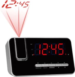 Denver Wekkerradio met Projectie - Digitale wekker - FM Radio - Dubbel Alarm - CRP618 - Zwart — thumbnail 1
