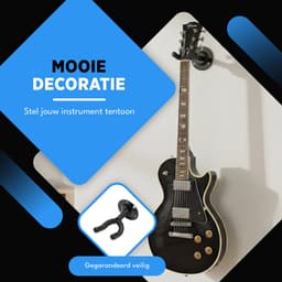 Finesse Gitaar Muurbeugel - met Plectrums - Wandbeugel - Gitaarstandaard — thumbnail 4