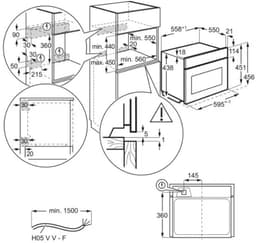 AEG NKK9N821T - 9000 Serie - inbouw combi-oven (45 cm) — thumbnail 2