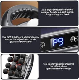 Namajunas - Massageapparaten - Massage Gun - Massagepistool - massage - Met 12 massagekoppen - Met 9 intensiteitsniveaus - Met 9 Modi - Multifunctionele gebiedsmassage - voor schouders, nek, benen, rug - 2000mAh Batterij - Stil en Krachtig — thumbnail 2