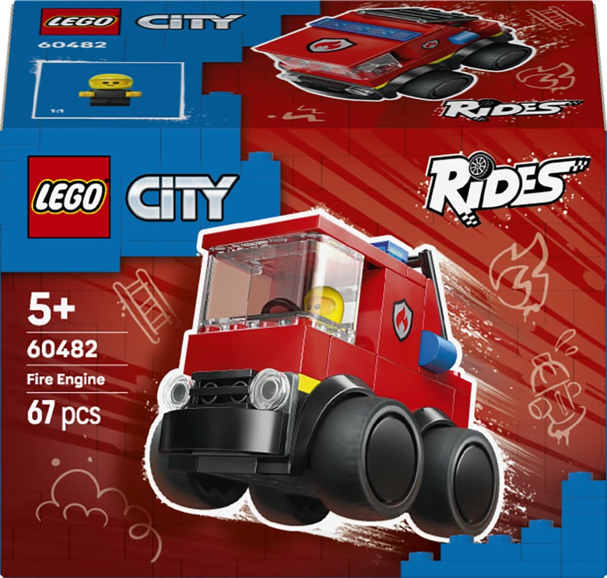 LEGO City - Voertuigen - Brandweerwagen Constructiespeelgoed — afbeelding 1