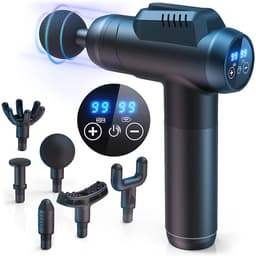 OKWISH Massageapparaten - Massage Gun - Instelbare Snelheid - Spiermassage - Massage Pistool - Zwart — thumbnail 1