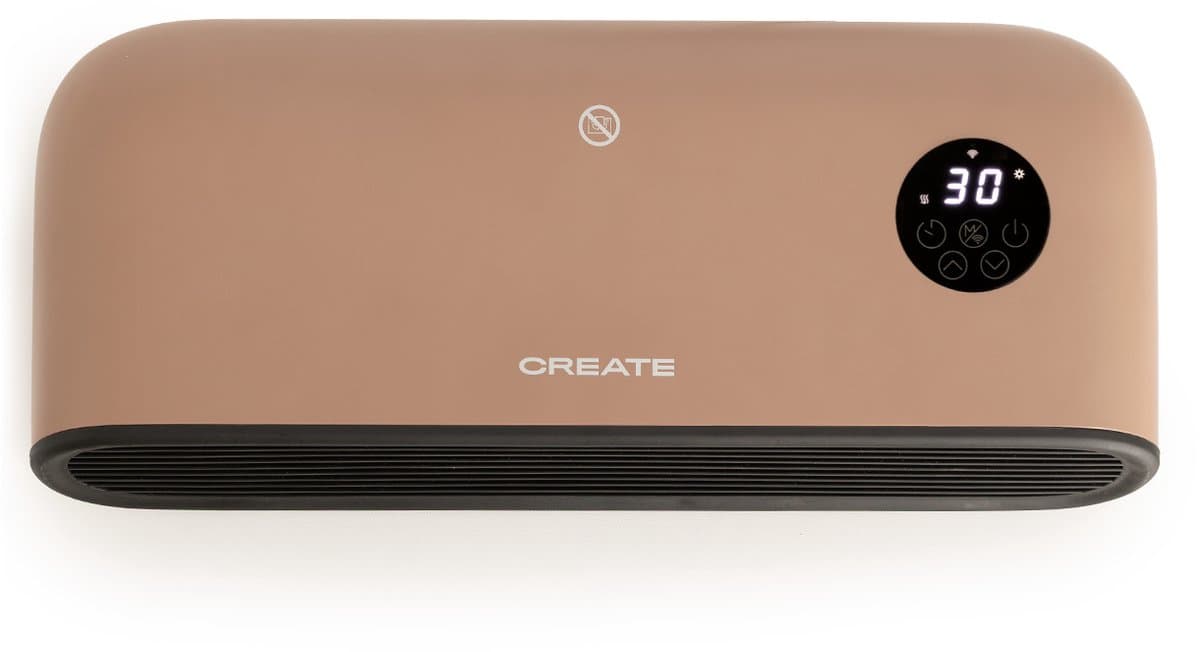 CREATE - Keramische wand- of vloerverwarming met WiFi - Mokka - WARM WALL PRO — afbeelding 1