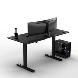 Ultradesk LEVEL V2 – Bureau voor Gaming, Home Office & Kantoor – Zwart – Elektrisch verstelbaar – Incl. Accessoires — thumbnail 2