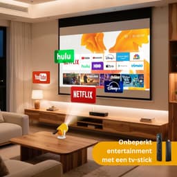 White-Label® Mini Beamer - Projector met Wifi - Bluetooth — thumbnail 5