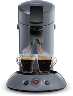 Philips Senseo koffiepadmachine – Inclusief 2 Gratis Senseo glazen - Crema Plus – 1 of 2 koffie tegelijk - Blauw - HD7806/52 — thumbnail 5