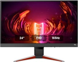 SNJY® Gaming Monitor - Monitor Gaming - Monitor met Ingebouwde Speakers - 24 Inch - HDRi-Technologie - 1080p - 165Hz - 1ms - Zwart — thumbnail 1