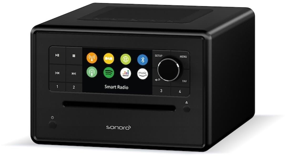 Sonoro Elite zwart wekkerradio met CD-speler en een Smart allrounder — afbeelding 1