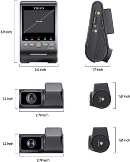 VIOFO A329T 3CH - 4K 60FPS Dashcam - Inclusief CPL filter, achtercamera en telelens - 2025 — thumbnail 3