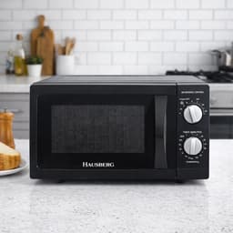 Hausberg HB-8005NG Magnetron 700 W Zwart | 20 L Compacte Solo-Microwave Met 6 Vermogensstanden & Ontdooifunctie — thumbnail 2