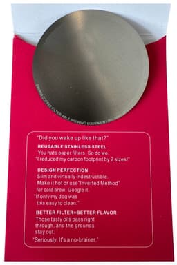 JOR Products® Coffee Press RVS Filter - Geschikt voor Aeropress - Koffiezetapparaat - Koffiebonen - Koffie - Espressomachine - Reizen - Camping — thumbnail 3