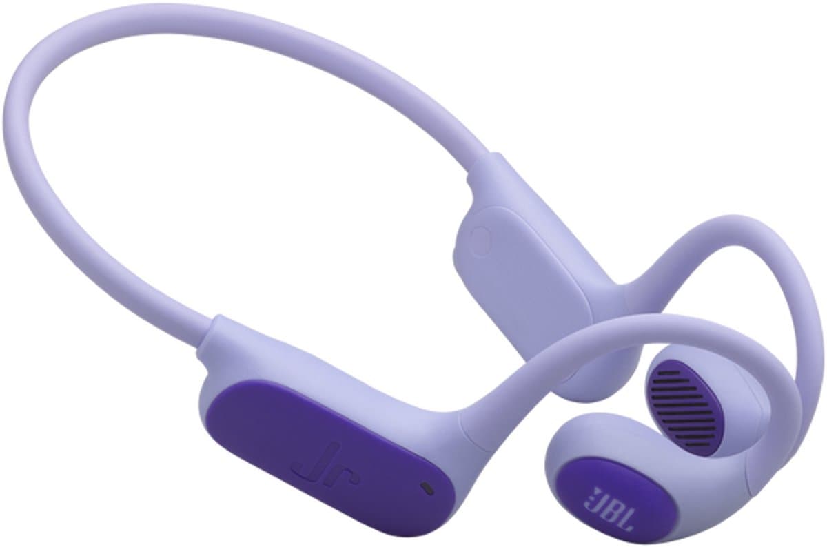JBL Junior Free - Kinderkoptelefoon Draadloos - Bluetooth - Kindveilig Volume - Open ear - 20 uur - Paars — afbeelding 1