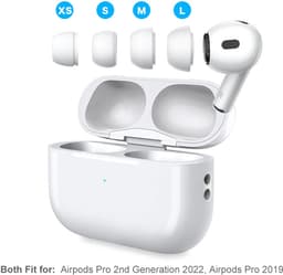 Silicone Oortips voor AirPods Pro (1e & 2e gen) – 4 Paar XS/S/M/L – Inclusief Opbergcase – Comfortabel & Geluidsisolerend – Wit — thumbnail 4