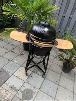 Kamado BBQ 19 Inch Medium | Keramische Houtskool BBQ | Divide & Conquer | Incl. Fiberglass Afdichting — thumbnail 1
