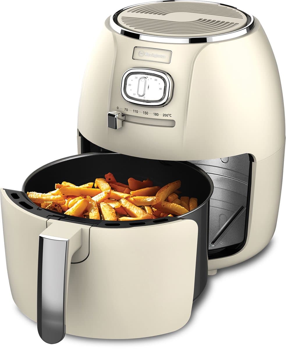 Westinghouse Retro Airfryer - 1500W - Heteluchtfriteuse - 4L - PFAS-Vrij - tot 200 Graden - Tot 4 personen - Wit — afbeelding 1