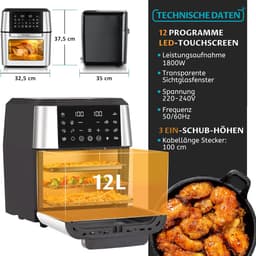 Heteluchtfriteuse XXL 12L — thumbnail 3