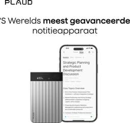 PLAUD - Note Pro Silver - LLM Empowered AI Voice Recorder - 64 gb intern geheugen - Incl. Magnetic Black case in verpakking - Magsafe - Originele PLAUD hoes — thumbnail 4