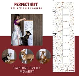 Pootafdruk Stempelset met Groeimeter voor Honden en Puppy's — thumbnail 4