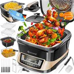 KESSER® Multicooker Airfryer 8L met 16 Kookfuncties Inclusief Stoomkoker, Rijstkoker, Grill Apparaat — thumbnail 1