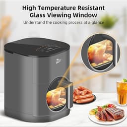 Grote AANDUIDING Airfryer - 6,5 Liter - Gezond Frituren Zonder Vet - Instelbare Temperatuur en Tijd — thumbnail 2