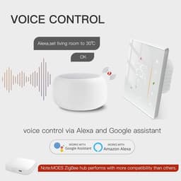 Zigbee Slimme Thermostaat voor Vloerverwarming - Digitaal en Programmeerbaar, Compatibel met Alexa en Google Home — thumbnail 5