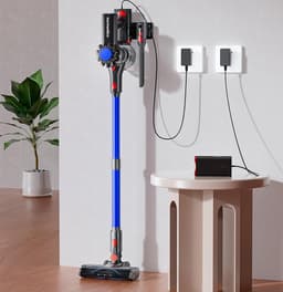 MaxClean 450W Draadloze Accustofzuiger – 40 KPa Super Zuigkracht – 50 Min Batterijduur – Verbeterde V-Borstel Anti-Klit – 6-in-1 Multifunctioneel – HEPA Filtratie – Voor Dierenhaar, Tapijt & Harde Vloeren – Blauw — thumbnail 3