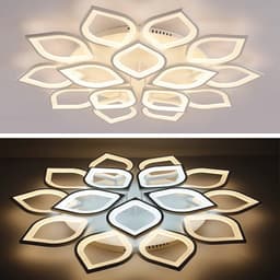 Moderne Dimbare LED Plafondlamp met Afstandsbediening - Decoratieve Verlichting voor Woonkamer, Slaapkamer en Keuken — thumbnail 3