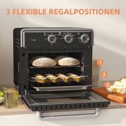 Multifunctionele Mini Oven 20L met Heißluftfunctie en 5 Modi — thumbnail 4