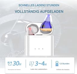 Hoortoestellen, draadloos oplaadbare hoortoestellen, hoortoestellen met magnetische oplaadcase, tweekanaals digitale in-ear hoortoestellen met ruisonderdrukking. — thumbnail 5