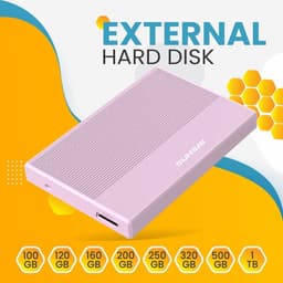 Draagbare Externe Harde Schijf 320GB USB 3.0 Opslag voor PC, Laptop, Mac & Gameconsoles (Roze) — thumbnail 2