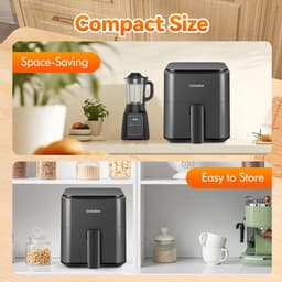 Compacte 3-kwart Airfryer met Anti-aanbakmand en Touch Display — thumbnail 2
