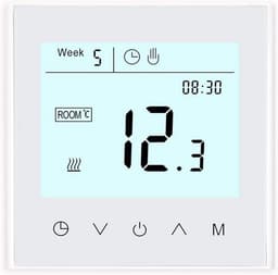 Slimme WiFi Thermostaat met Touchscreen voor Elektrische Verwarming, Waterboiler of Gasketel — thumbnail 1