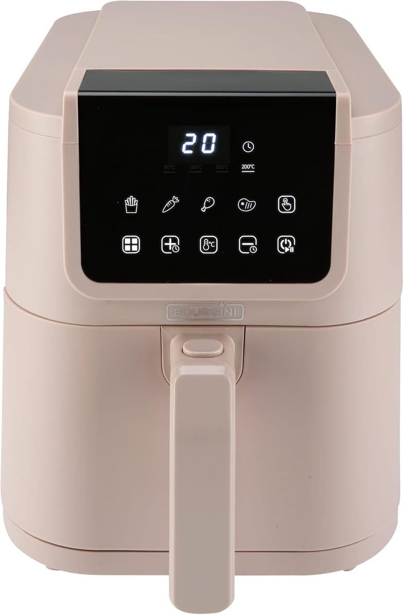 Compacte Keramische Airfryer 5 Liter - PFAS-vrij & Stil - Gezond Frituren in Beige — afbeelding 1
