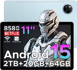 DOOGEE TAB A9+ - Tablet - 20GB RAM + 64GB ROM(2TB/TF) - 11 inth HD IPS 90Hz - Android 15 - 8580 mAh - Unisoc T7200 - 5G WiFi - Dubbele luidsprekers- Face ID - Blauw — thumbnail 1