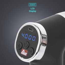 Massagepistool met USB-oplaadfunctie en 4 massagekoppen voor diepe weefselmassage — thumbnail 3
