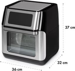 Mini Airfryer - Airfryer - Heteluchtfriteuse - Compact - Zwart - 32cm x 36cm x 37cm — thumbnail 2