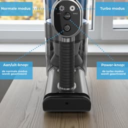 Innova Essentials PowerVac Pro+ - Steelstofzuiger Draadloos - 500 Air Watts - extra accu - 4 extra HEPA Filters- met 4 verschillende opzetstukken - Draadloze Stofzuiger - Zonder zak op accu - Vacuum Cleaner — thumbnail 3