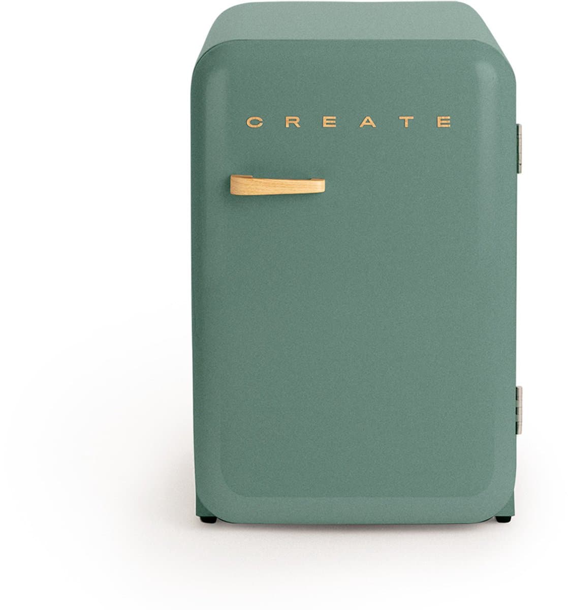 CREATE - Koelkast in retrostijl - Sage - Handvat Hout - FRIDGE RETRO 107L — afbeelding 1