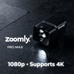Zoomly® Pro MAX Beamer – Mini Beamer – Smart Projector – Full HD 1080p – Supports 4K – Android 13 – iOS & Android – 10.000 Lumen – Incl. Smart Remote — thumbnail 3