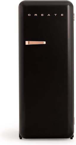 CREATE - Koelkast in retrostijl - Zwart - Handvat Roségoud - FRIDGE RETRO 281L — thumbnail 1
