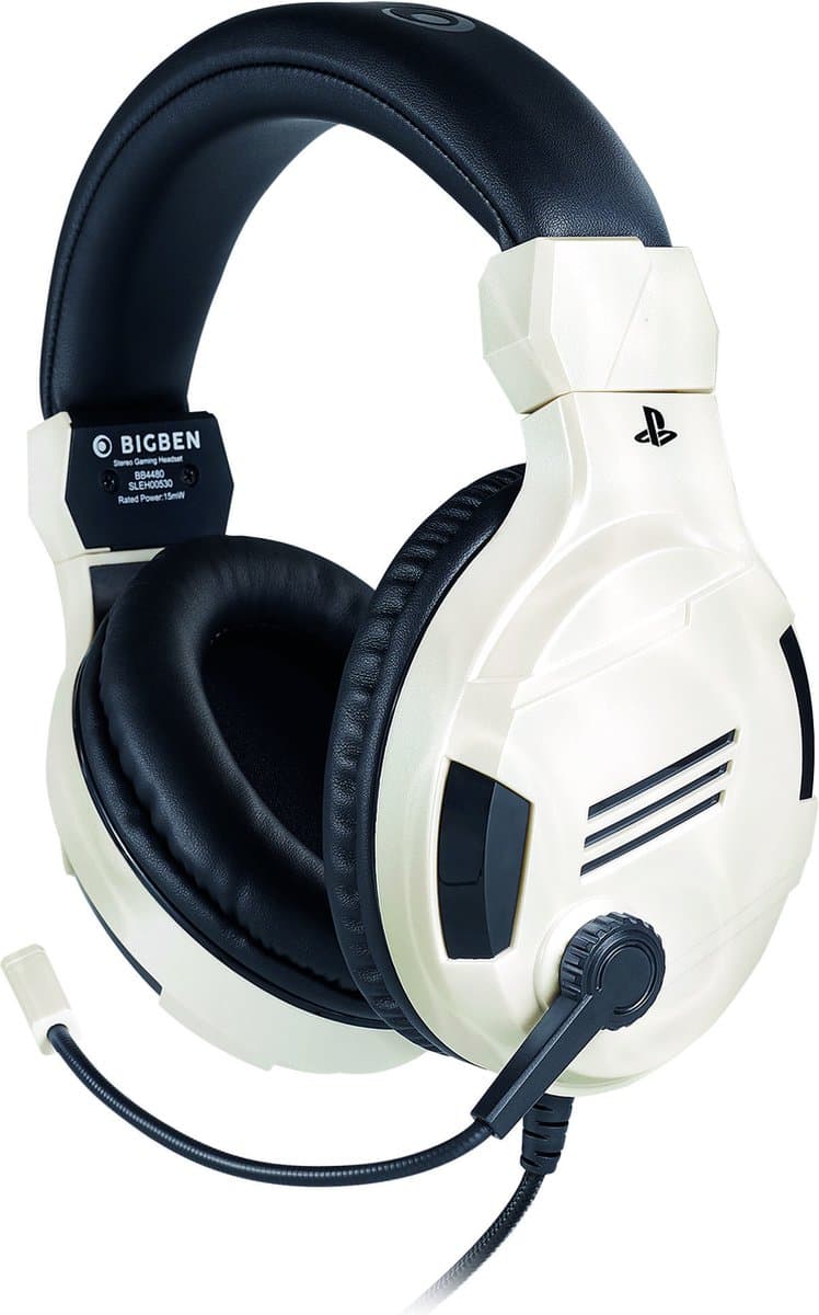 Bigben Stereo Gaming Headset V3 - PS5 & PS4 - Wit — afbeelding 1