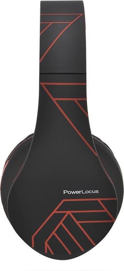 PowerLocus P2 - Draadloze Over-Ear Koptelefoon Inklapbaar - Bluetooth Hoofdtelefoon - Met microfoon – Headphone - Micro SD mode – Incl. Carry Case - Zwart/Rood — thumbnail 2
