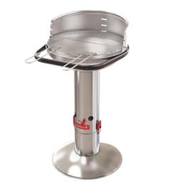 Barbecook Loewy 50 - Houtskool BBQ barbecue - Grilloppervlak 47.5cm - Incl. Windscherm, BBQ rooster en asopvangpot - RVS — thumbnail 3