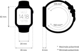 Belesy® HUNDRED - Smartwatch - Heren & Dames - Horloge - 1.3 inch - Kleurenscherm - Full Touch - Stappenteller - Multi Sport - 100+ Watchfaces - Maak uw eigen wijzerplaat - Siliconen - Watch geschikt voor Android en iOS - Moederdag — thumbnail 2
