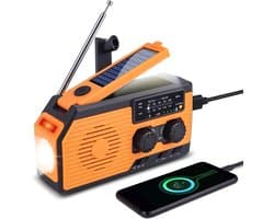 Noodradio – Solar Emergency Radio – Kamperen Outdoor Survival Radio – Powerbank – Zaklamp – Zonne Energie