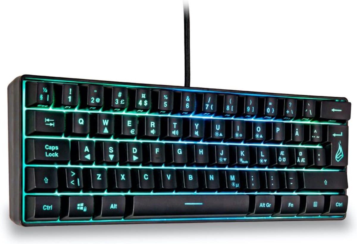 KingPin X1 60% RGB Gaming Keyboard QWERTZ (SCA) — afbeelding 1