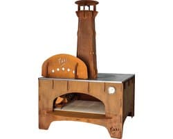 Fikki Level - pizza oven voor buiten van cortenstaal