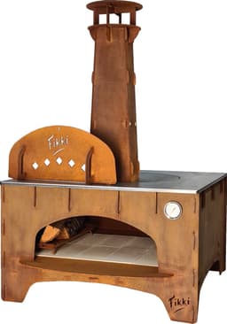 Fikki Level - pizza oven voor buiten van cortenstaal — thumbnail 1