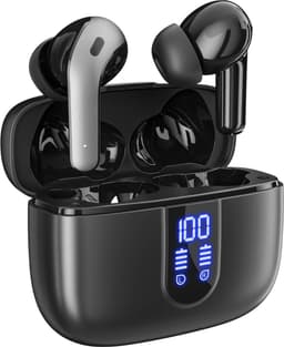 PrimeSound P-10 Draadloze Oordopjes - Bluetooth 5.3 - 30 Uur Afspeeltijd - IPX5 Waterdicht - Touch Bediening - Zwart — thumbnail 1